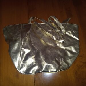 Victoria's Secret Gold Tote Bag